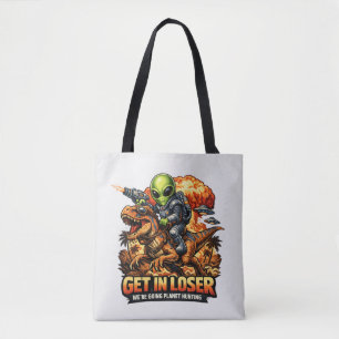 Lustige Sci-Fi-Fantasy-Meme-Kunst, Außerirdischer Tasche