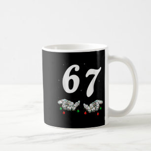 Lustige Sechs Sieben 67 Meme 67 Weihnachten Feiert Kaffeetasse