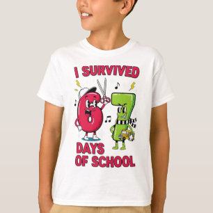 Lustige Sechs Sieben 67 Schul-Meme-Zahlen Lehrer-S T-Shirt