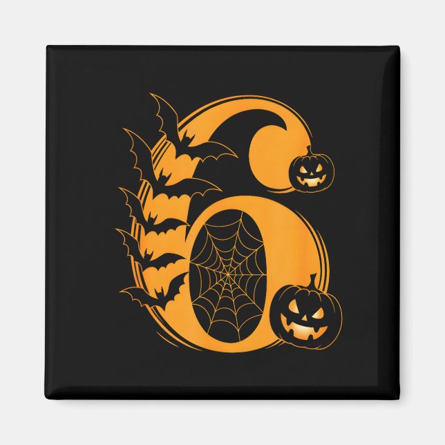 Lustige Sechs Sieben 6 7 Meme-Design Paare Hallowe Magnet (Vorne)