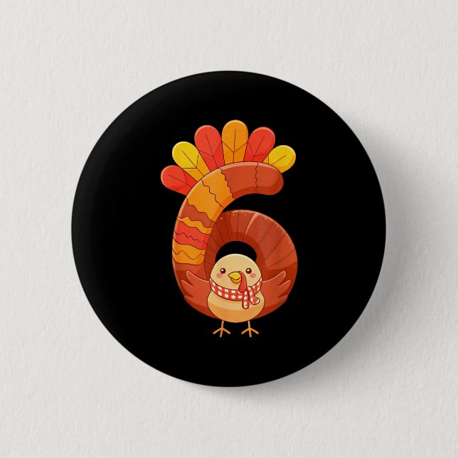 Lustige Sechs Sieben 6 7 Meme Design Paare Thanksg Button (Vorderseite)
