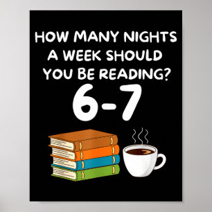 Lustige Sechs Sieben 6 7 Meme Lehrer Design Lesen Poster