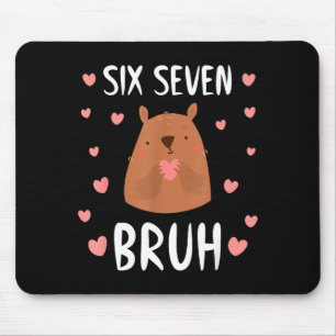 Lustige Sechs Sieben Bruh 67 Groundhog Kinder Jung Mousepad