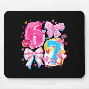 Lustige Sechs Sieben Valentinstag Kokette Schleife Mousepad