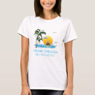 Lustige Seereise Durch Den Ruhestand T-Shirt