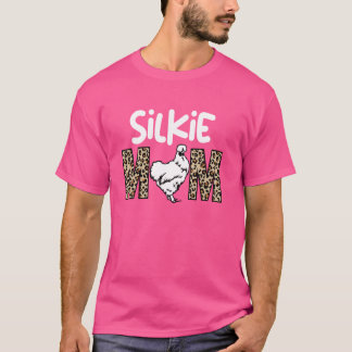 lustige Seidenhühnermutter Leopard T-Shirt
