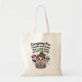 Lustige Seifenoper-Drama-Pflege-T-Shirt für Profis Tragetasche