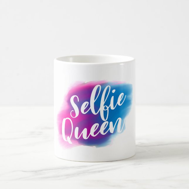 Lustige Selfie Königin Kaffeetasse (Mittel)