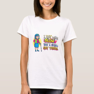 Lustige Senioren Cartoon Bekleidung T-Shirt