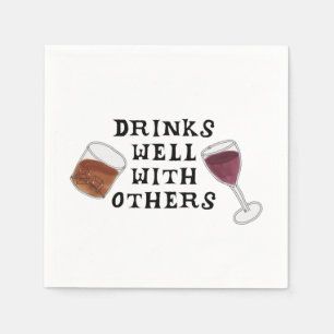 Lustige Servietten Wein und Alkohol-Alkohol-Spaß