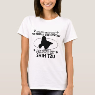 Lustige Shih tzu Entwürfe T-Shirt