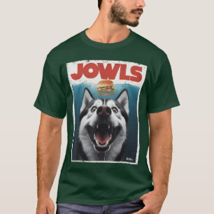 Lustige sibirische Husky-Backen Schlittenhund-Mama T-Shirt