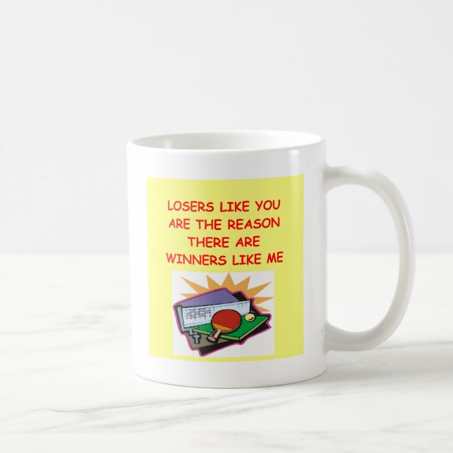 lustige Sieger und Verliererwitz Kaffeetasse (Rechts)