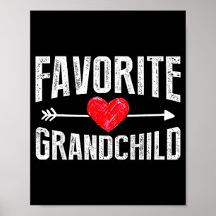 Lustige Siled Enkelkinder Lieblings Enkelkind Poster