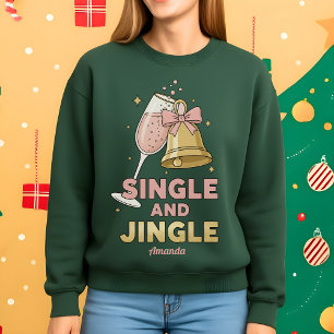 Lustige Single-und-Jingle-Weihnachts-Sweatjacke Sweatshirt