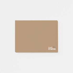 Lustige Situationen passieren Coole sitzende Hunde Post-it Klebezettel