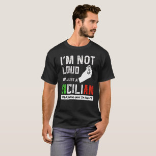 Lustige sizilianische Geschenke T-Shirt