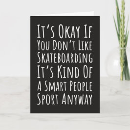 Lustige Skateboard-Karten Humor Skater Sportarten Karte