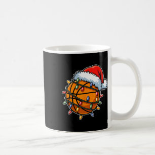 Lustige Skelettspieler Weihnachtslichter Santa Hut Kaffeetasse