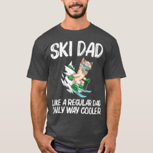 Lustige Skifahrerkunst für Papa Skifahrer Freestyl T-Shirt
