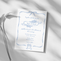 Lustige skurrile handgezeichnete Hochzeit mit Dood