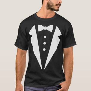 Lustige Smoking-Schleife-Kostüm formelle Anzug Gra T-Shirt