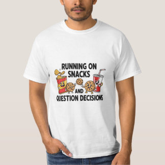 Lustige Snack-Liebhaber-Zitat-Illustration – T-Shi T-Shirt
