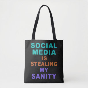 Lustige „Social Media“-Taschen Tasche