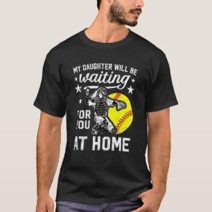 Lustige Softball Catcher Mom Softball Catcher Mutt T-Shirt