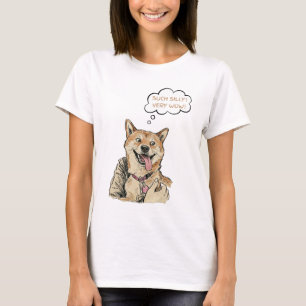 Lustige "Solch Alberner Sehr Wow" Shiba Inu Doge M T-Shirt