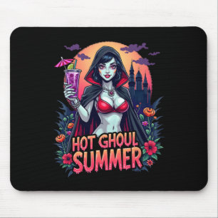 Lustige Sommer Heiße Ghoul Summerween Vibes Eiscre Mousepad