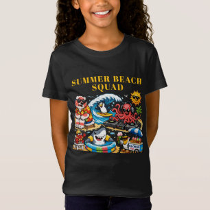 Lustige Sommer-Strandparty-Tiere - DJ Octopus & Su T-Shirt