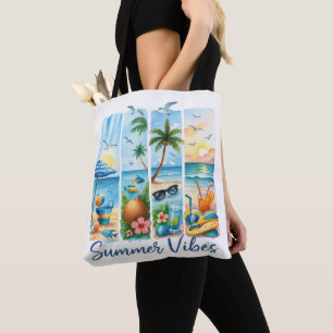LUSTIGE SOMMER-THEMEN-PINSELSCHLAG-SZENEN TASCHE