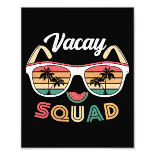 Lustige Sommerferien Strand Vacay Squad Fotodruck