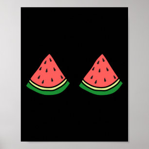 Lustige Sommerschirting für Männer_Wassermelonen-S Poster