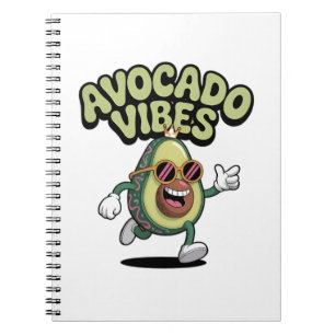 Lustige Sonnenbrille Avocado Notizblock