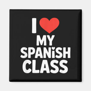 Lustige spanische Klasse sagt ich liebe meine Schü Magnet