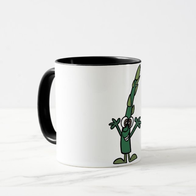 Lustige Spargel-Tasse Tasse (Vorderseite Links)