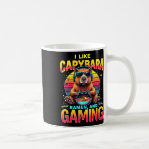 Lustige Spiel Liebhaber Ich mag Capyra Ramen und G Kaffeetasse