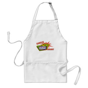 Lustige spielende Oma-T - Shirt-Geschenke Schürze