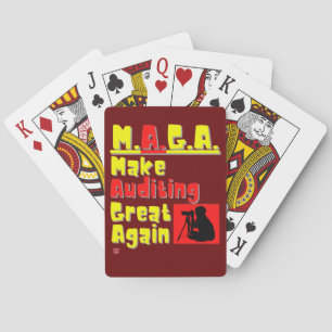 lustige Spielkarten " M.A.G.A."