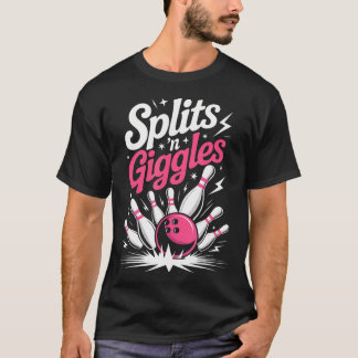 Lustige Splits 'N Kichern Bowling-Mannschaft Niedl T-Shirt