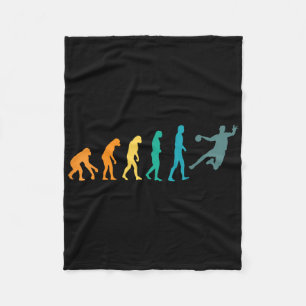 Lustige Sport Evolution Handball Fleecedecke