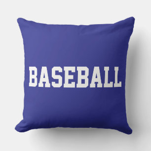 Lustige sportliche fette weiße BASEBALL-Schrift au Kissen