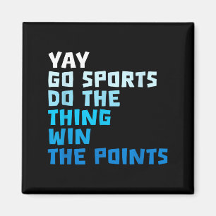 Lustige Sportzitate Fußball Baseball Cool Sarkasti Magnet