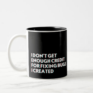 Lustige Sprüche für Programmierer und Entwickler Zweifarbige Tasse