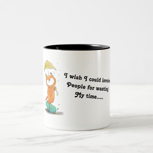 Lustige Sprüche Office-Kaffee-Tasse Zweifarbige Tasse (Mittel)