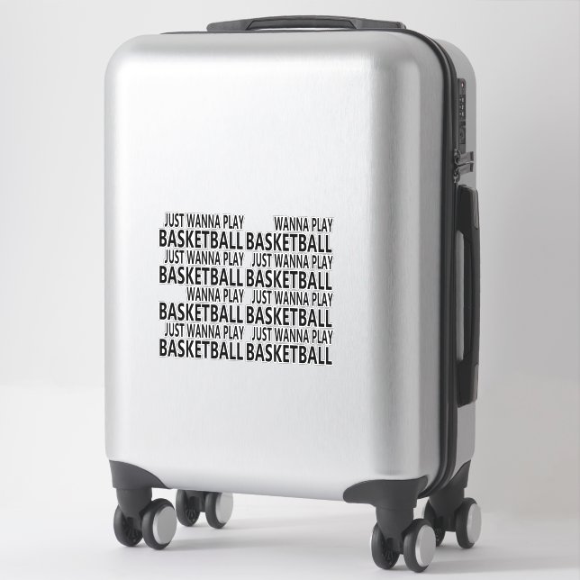 Lustige Sprüche über Basketballspieler Aufkleber (Koffer)