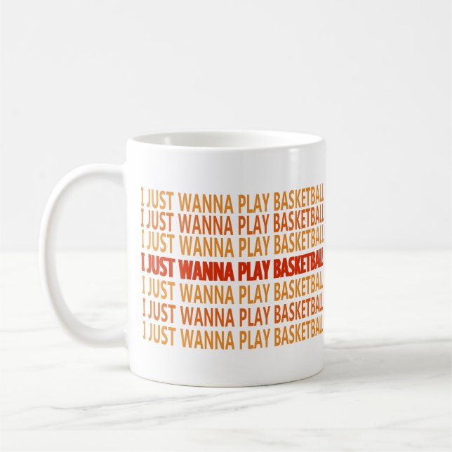 Lustige Sprüche über Basketballspieler Kaffeetasse (Links)