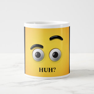 Lustige Sprüche verwirrten Gesichtsgelb und Schwa Jumbo-Tasse
